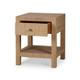Kagu 1 Drawer Nightstand w/ Rattan - Hand made Mid-Century Modern style Living Room furniture