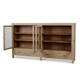 Kagu 4 Door Low Cabinet w/ Raffia - Melbourne, Sydney, Brisbane Mid-Century Modern style Dining Room furniture