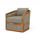 Aden Swivel Chair w/ Fabric - Size: 74H x 77W x 83D (cm) - Resort style
