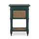 Montego Square End Table w/ Drawer & Rattan Door - Countryside style Living Room furniture