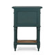 Montego Square End Table w/ Drawer & Rattan Door - Size: 81H x 56W x 41D (cm)