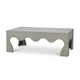 Chloe Scalloped Coffee Table - Size: 46H x 132W x 76D (cm) - Boho Chic style
