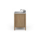 Cholet Single Vanity w/ Sink & Marble Top - Any Colour
