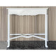 Small Console Table w/Shell Motif - True White - Solid Timber French Provincial style Living Room furniture