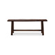 Rustic Teak Bench - Solid Timber Craftsman style Bedroom furniture