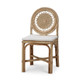 Oceana Rattan Dining Chair - Size: 92H x 45W x 50D (cm) - Coastal style