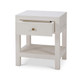 Kagu 1 Drawer Nightstand w/ Raffia - Solid Timber Mid-Century Modern style Bedroom furniture
