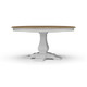 Provincial Round Dining Table 150cm - Architectural White / Fruit Wood - Hand made French Provincial style Dining Room furniture