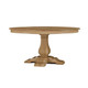 Trestle 150cm Round Dining Table without Groove - Fruit Wood - Size: 153H x 153W x 76D (cm) - French Provincial style