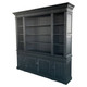 Reims Library Bookcase /TV Media Unit - Weathered Black Living Room Furniture - P1803-240-107