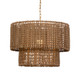 Biswas Woven Jute 1 Light Pendant Mid-Century Modern style Ceiling Pendant Decor