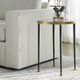 Stiletto Antique Gold Side Table - Size: 56H x 43W x 43D (cm) - Mid-Century Modern style