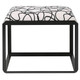 Curls Gray Small Bench Contemporary style Bench Decor
