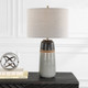 Coen Gray Table Lamp - Size: 65H x 38W x 38D (cm) - Mid-Century Modern style