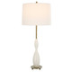 Annora Glossy White Table Lamp Mid-Century Modern style Table Lamp Decor