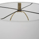 Annora Glossy White Table Lamp - Sale on Mid-Century Modern style Table Lamps