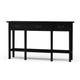 Amherst Narrow Console Table - Batavia Black - Size: 140H x 32W x 80D (cm) - Hamptons style