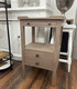 Eton 2 Drawer Side Table w/ Pull Out Shelf - Birch - Size: 42H x 32W x 69D (cm) - Craftsman style