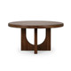 Vannes Round Dining Table 150cm - Straw Wash - Solid Timber Mid-Century Modern style Dining Room furniture