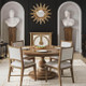 Goucho Round Dining Table 150cm - Straw Wash - Solid Timber Traditional style Dining Room furniture