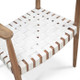 Lois Chair - Teak Natural / White Cloud Leather - Sale on French Provincial style Dining Room furniture