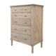 Versailles Chest Small Knobs - Weathered Oak Bedroom Furniture - HL883-1-105