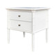 Raffles 2-Drawer Side Table - White - Melbourne, Sydney, Brisbane Oriental style Bedroom furniture