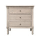 Versailles Bedside Table w/ Button Handles - Weathered Oak - HL132-1#105