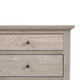 Bordeaux 3-Drw Bedside Table w/ Button Handles - Weathered Oak (HL157-1-105) 