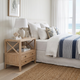 Montauk Large Side Table - Whitewash Oak - Coastal style