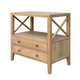 Montauk Large Side Table - Weathered Oak - Hand made Bedroom furniture