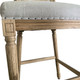 Vanessa Barstool - Weathered Oak w/ Natural Linen Kitchen Furniture - P0038-3-105F05