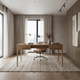 Portland Slimline Desk - Natural Oak - Contemporary style