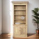 Harrington 1 Bay Library Bookcase NO LADDER - Whitewash Oak - French Provincial style