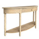 Belleville Bobbin Curved Console - Weathered Oak - HL601#105