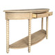 Belleville Bobbin Curved Console - Weathered Oak - Melbourne, Sydney, Brisbane French Provincial style Living Room furniture