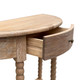 Belleville Bobbin Curved Console Small - Whitewash Oak - Melbourne, Sydney, Brisbane French Provincial style Living Room furniture