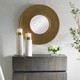 Axel Round Brass Mirror - Size: 76H x 76W x 4D (cm) - Mid-Century Modern style
