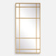 Spurgeon Gold Window Mirror Mid-Century Modern style Wall Mirror Decor
