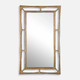 Felix Brass Rectangle Mirror Mid-Century Modern style Wall Mirror Decor