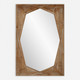 Marquise Natural Wood Mirror Geometric style Wall Mirror Decor