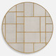 Geometric Round Mirror Geometric style Wall Mirror Decor