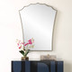 Monarch Scalloped Arched Vanity Mirror - Size: 78H x 61W x 3D (cm) - Mid-Century Modern style