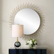 Aga Round Gold Mirror - Size: 79H x 79W x 14D (cm) - Contemporary style