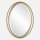 Rhodes Gold Oval Mirror Mid-Century Modern style Wall Mirror Decor