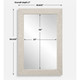 Everett Ivory Stone Mirror - Sale on Mid-Century Modern style Wall Mirrors