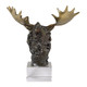 Moose Bust Bronze Sculpture - Sale on Contemporary style Sculptures