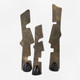 Geometric Echoes Bronze Sculptures Set/3 Geometric style  Decor