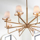 Lassen 8 Light Brass Chandelier - Hobart, Launceston, Perth delivery