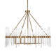 Crystal Stick 8 Light Brass Chandelier Contemporary style Chandelier Decor